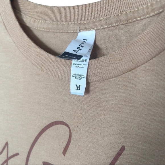 My God Will Never Fail Christian Graphic Tee – Medium Tan Faith Shirt Leopard - Picture 3 of 7